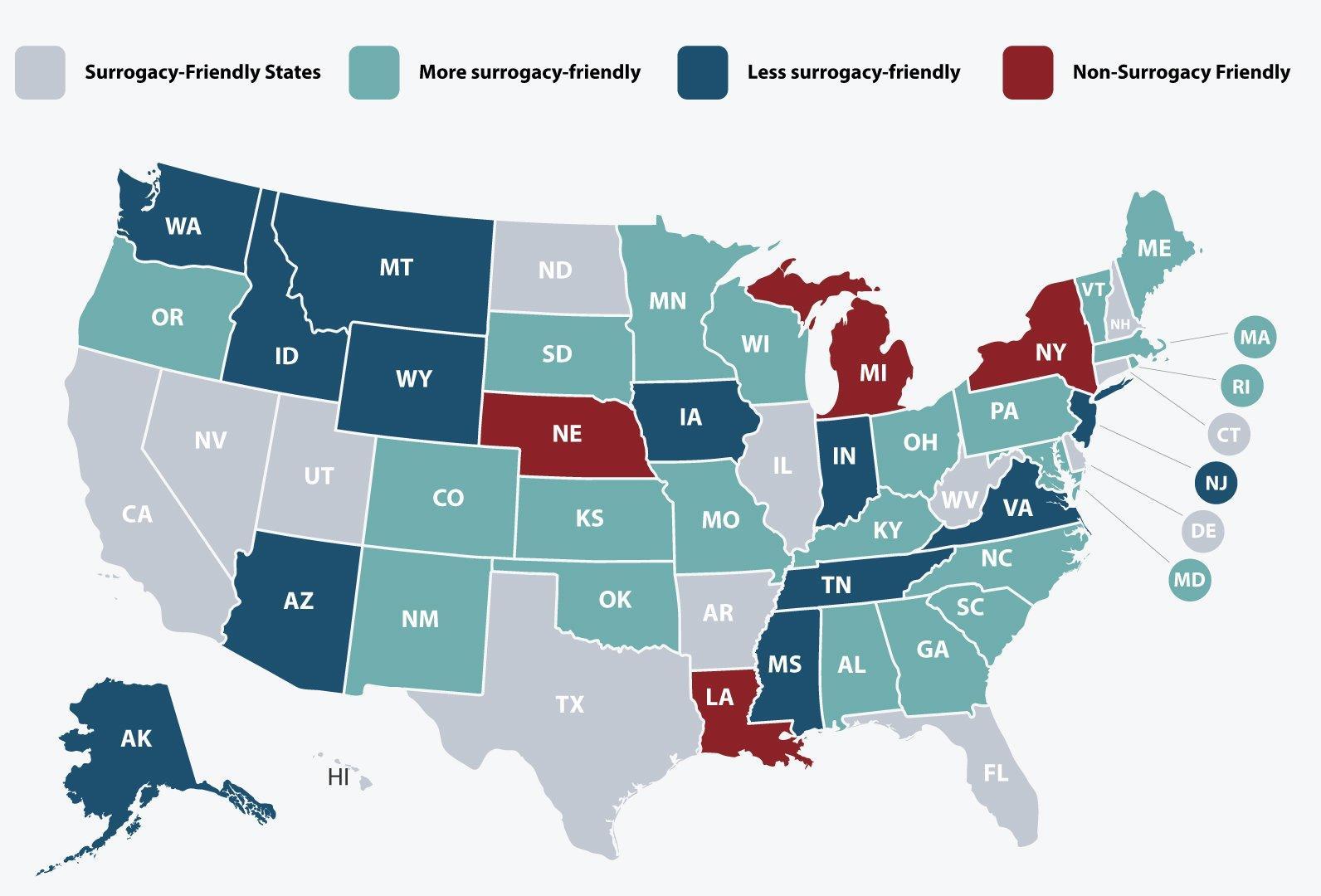 2026 Surrogacy Law Map: States That Protect Intended Parents